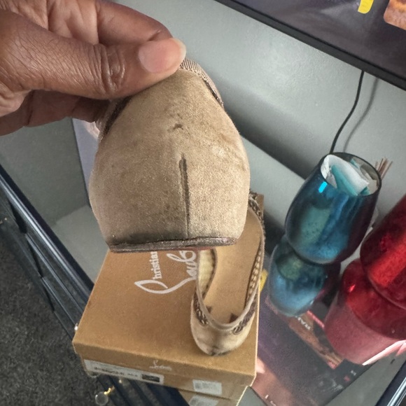 Christian Louboutin Beige Studded Flats - Picture 5 of 6